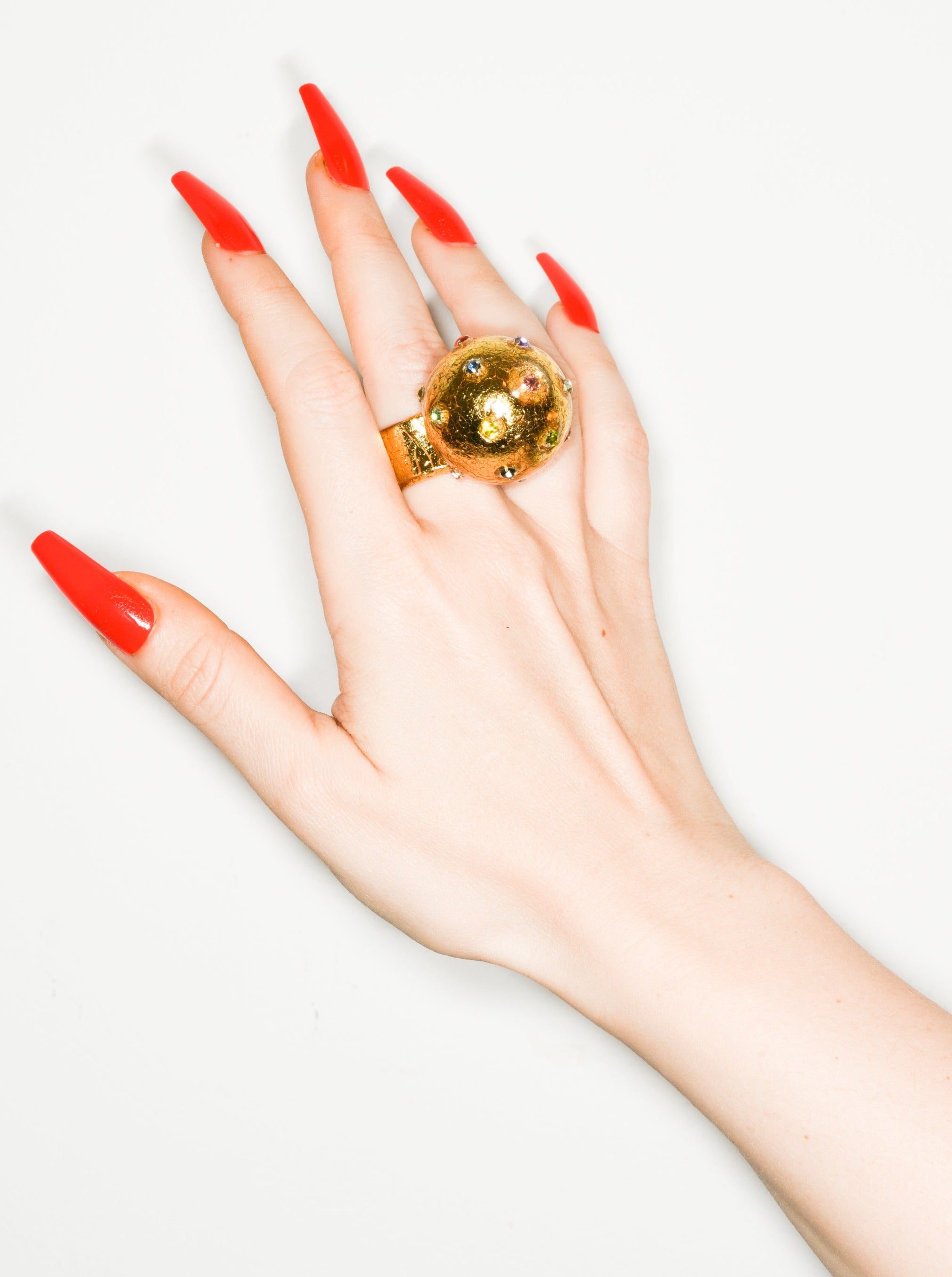Gold Bar Metallic Ring
