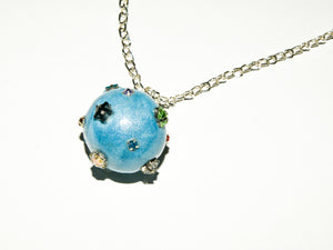 Star Ball Choker Necklace in Blue Wave