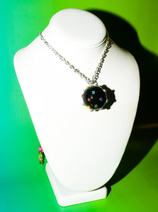 Disco Ball Choker Necklace in Black Hole