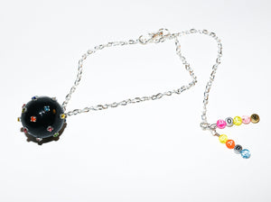 Disco Ball Choker Necklace in Black Hole